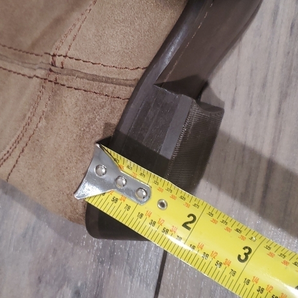 Steve Madden Lasoo leather Y2K shoes boots heels sz 7M - Picture 11 of 15